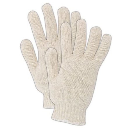 MAGID KnitMaster Lightweight Natural Color Seamless Knit Gloves, XS, 12PK T143C-XS